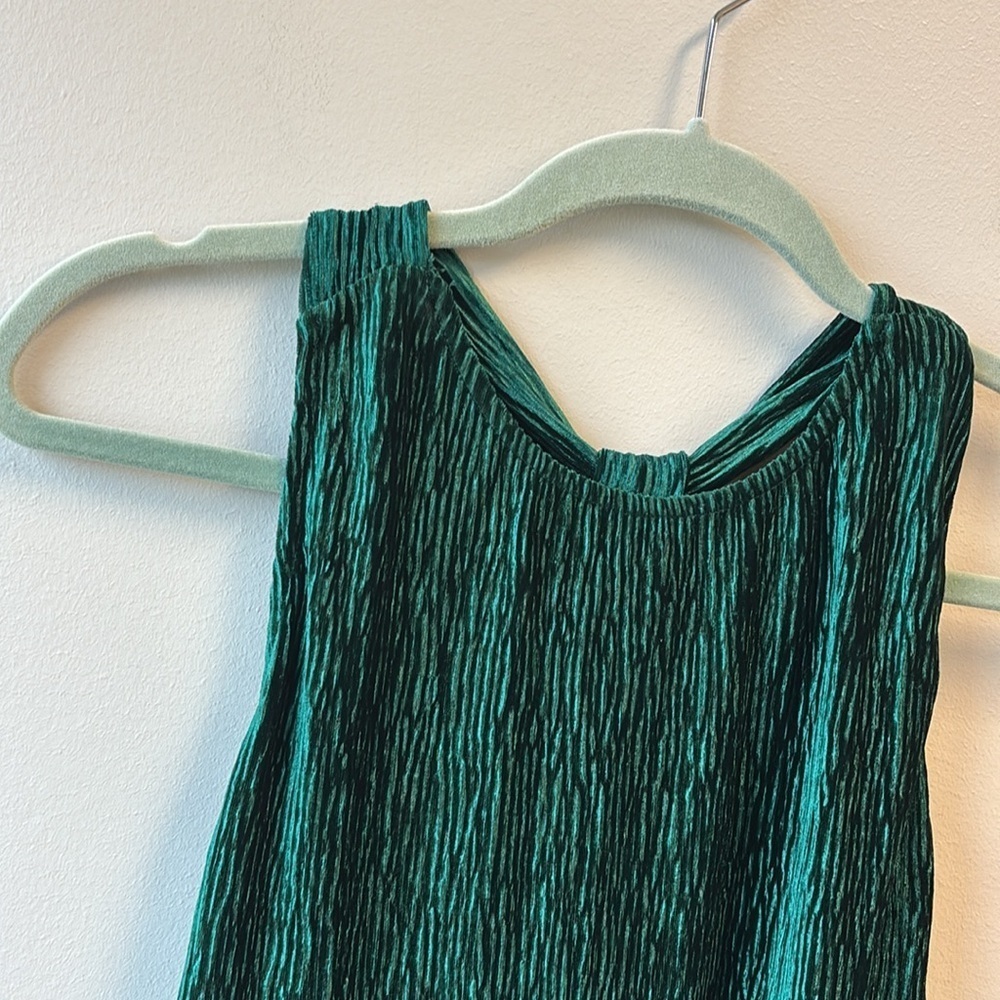 Maeve SP Green Sleeveless Dress velvet - Picture 2 of 8